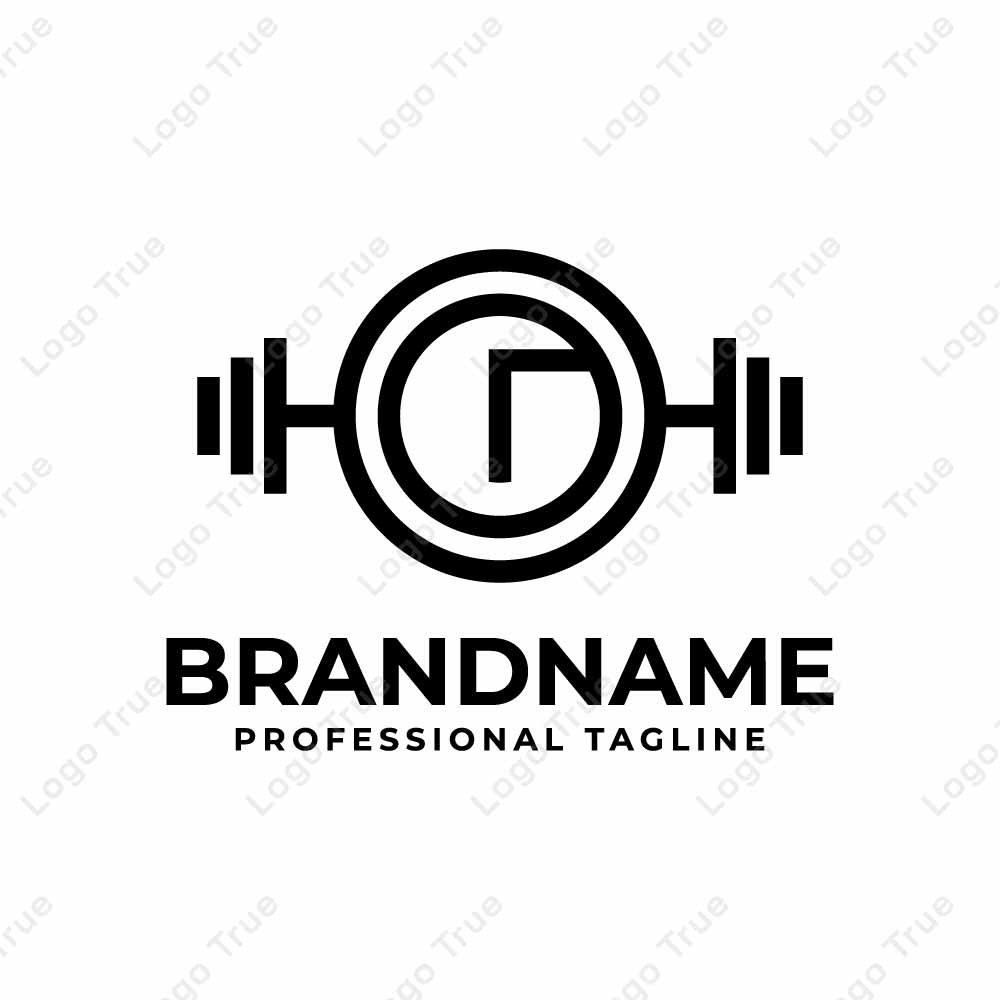 Letter G and J Barbell Gym Logo, Perfect for Fitness Centers and Gyms Prayoga Cahya