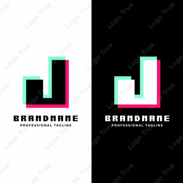Letter J Glitch Logo, Great for Futuristic and Innovative Projects Prayoga Cahya