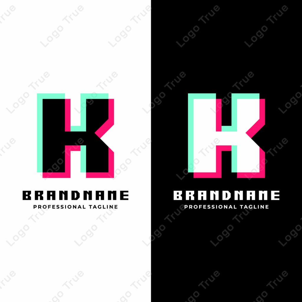 Letter K Glitch Logo, Great for Futuristic and Innovative Projects Prayoga Cahya