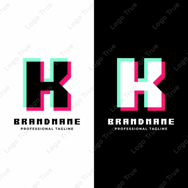 Letter K Glitch Logo, Great for Futuristic and Innovative Projects Prayoga Cahya