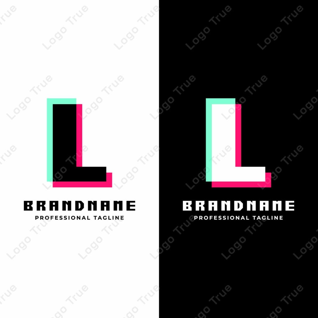 Letter L Glitch Logo, Great for Futuristic and Innovative Projects Prayoga Cahya