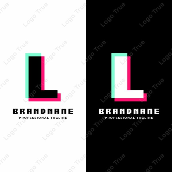 Letter L Glitch Logo, Great for Futuristic and Innovative Projects Prayoga Cahya