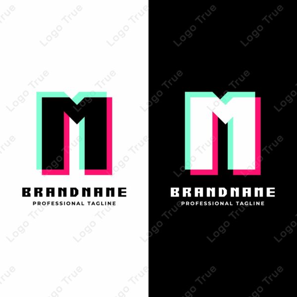 Letter M Glitch Logo, Great for Futuristic and Innovative Projects Prayoga Cahya