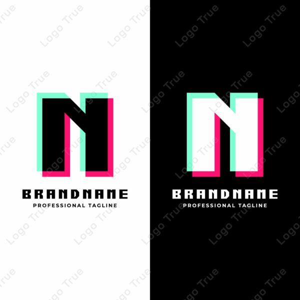Letter N Glitch Logo, Great for Futuristic and Innovative Projects Prayoga Cahya
