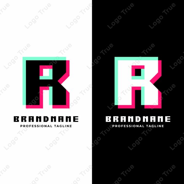 Letter R Glitch Logo, Great for Futuristic and Innovative Projects Prayoga Cahya