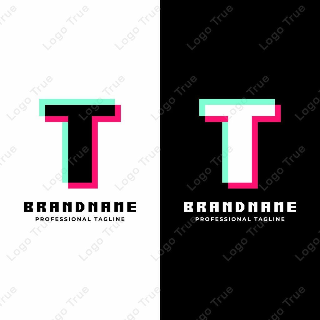 Letter T Glitch Logo, Great for Futuristic and Innovative Projects Prayoga Cahya