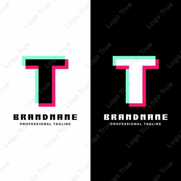 Letter T Glitch Logo, Great for Futuristic and Innovative Projects Prayoga Cahya