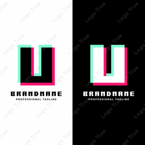 Letter U Glitch Logo, Great for Futuristic and Innovative Projects Prayoga Cahya