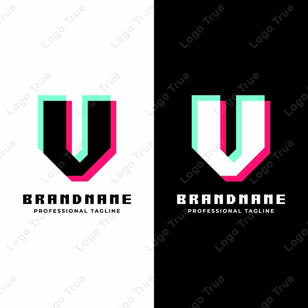 Letter V Glitch Logo, Great for Futuristic and Innovative Projects Prayoga Cahya