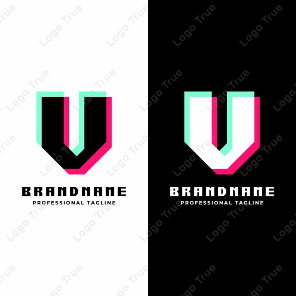 Letter V Glitch Logo, Great for Futuristic and Innovative Projects Prayoga Cahya