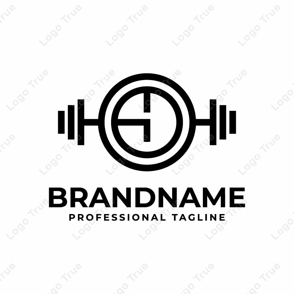 Letter Y Barbell Gym Logo, Perfect for Fitness Centers and Gyms Prayoga Cahya