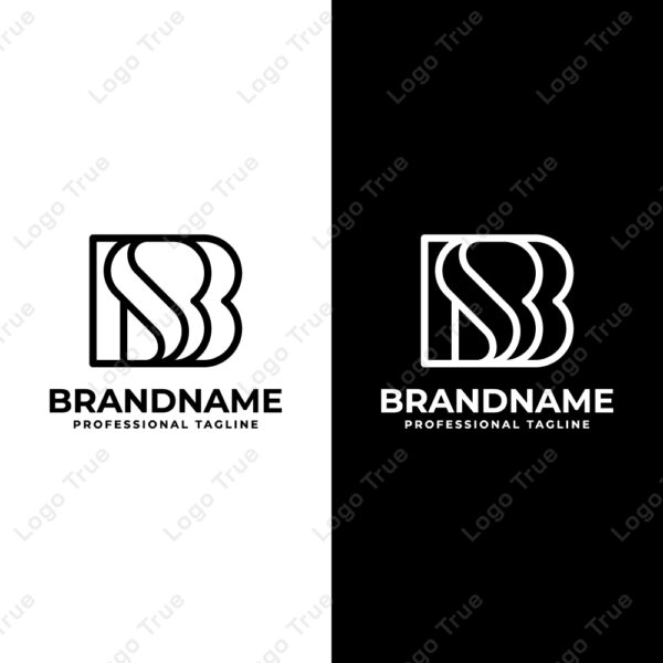 Letters BS Monogram Logo Prayoga Cahya