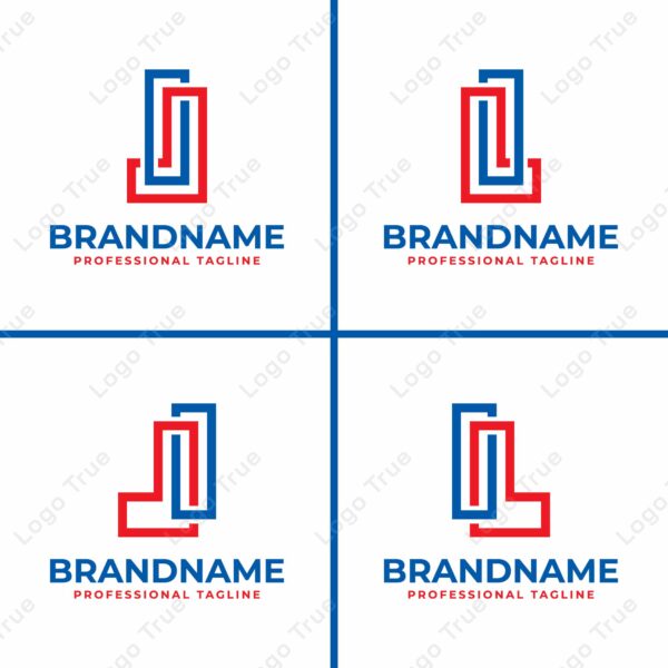 Letters IJ or IL Monogram Logo Set, for any business with IJ, JI, IL, or LI initials Prayoga Cahya