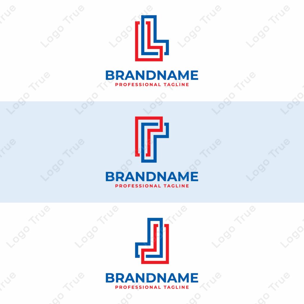 Letters JJ LL RR Monogram Logo Set, suitable for any business with JJ LL or RR initials Prayoga Cahya