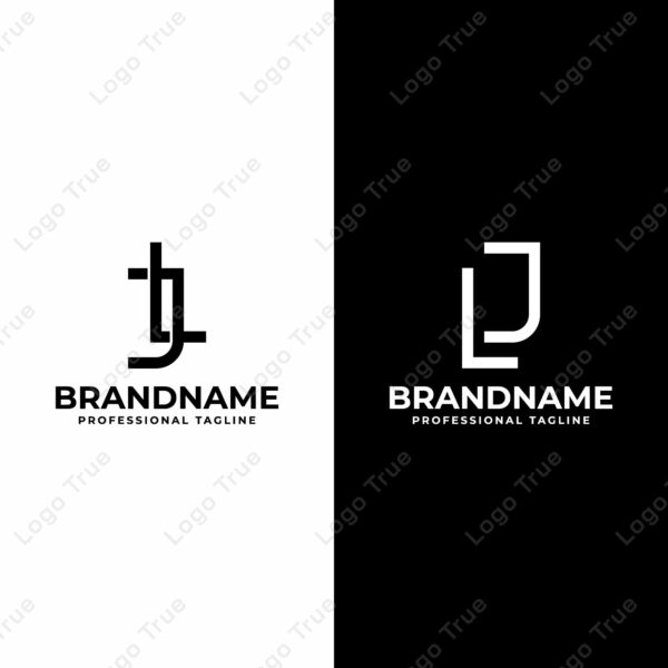 Letters JL and LJ Monogram Logo, suitable for any business with JL or LJ initials Prayoga Cahya