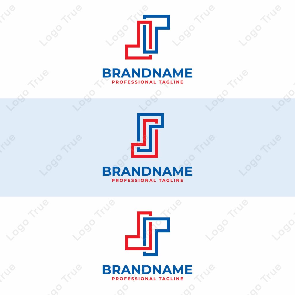 Letters JR Monogram Logo Set, suitable for any business with JR or RJ initials Prayoga Cahya