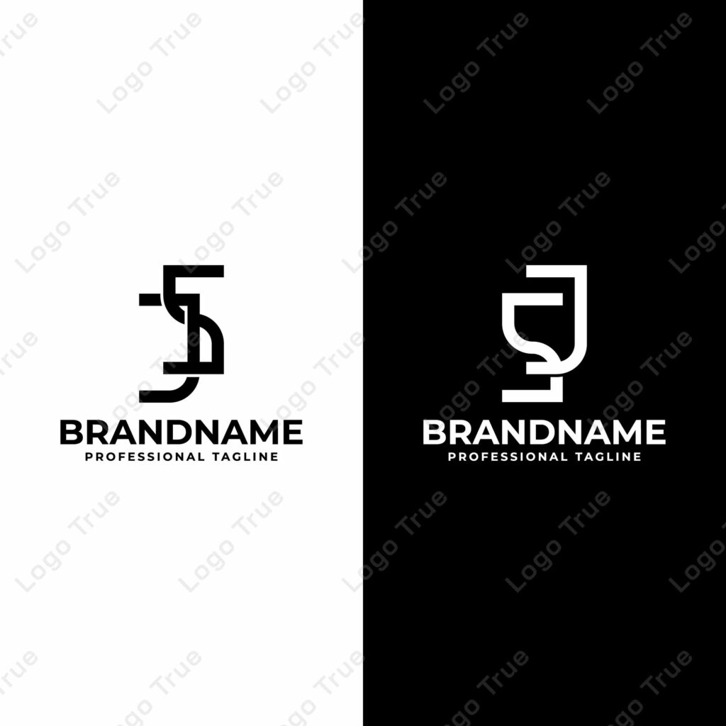 Letters JS and SJ Monogram Logo, suitable for any business with JS or SJ initials Prayoga Cahya