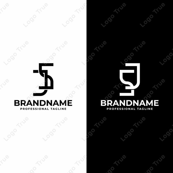 Letters JS and SJ Monogram Logo, suitable for any business with JS or SJ initials Prayoga Cahya