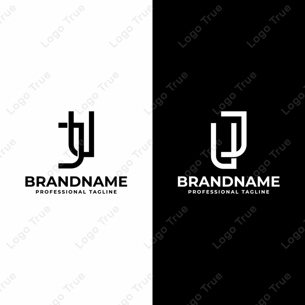 Letters JU and UJ Monogram Logo, suitable for any business with JU or UJ initials Prayoga Cahya
