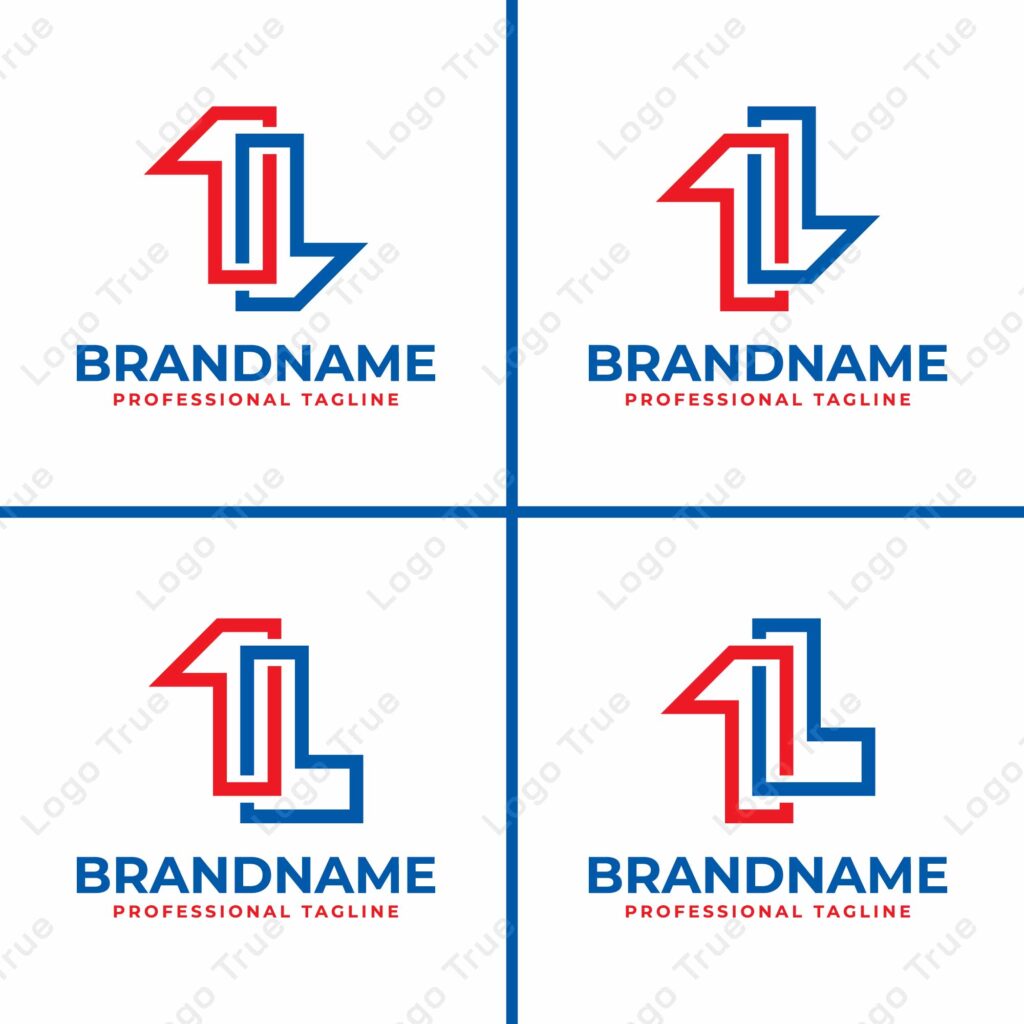 Letters L1 or 1L Monogram Logo Set, suitable for any business with L1 or 1L initials Prayoga Cahya