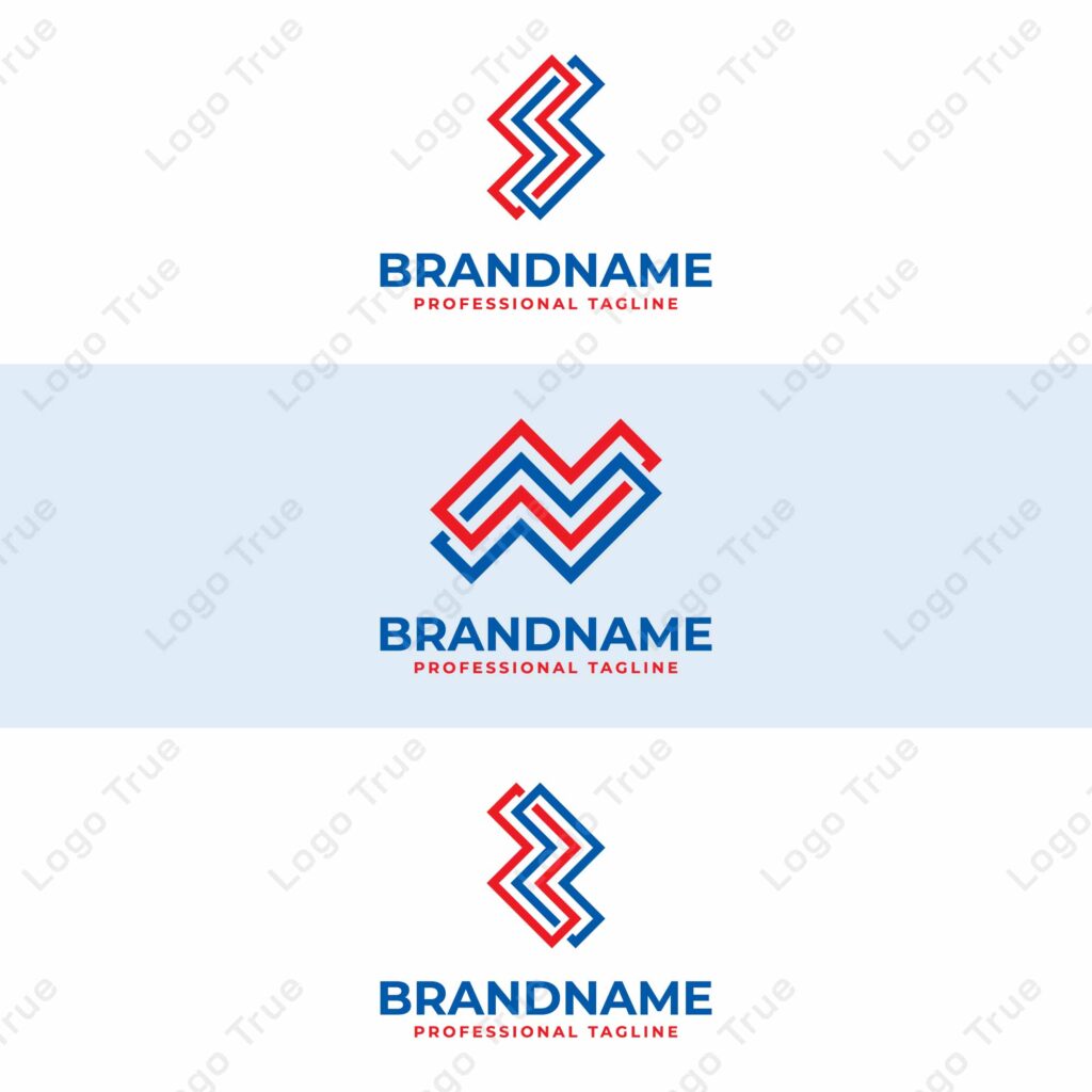 Letters NN SS ZZ Monogram Logo Set, suitable for any business with NN SS or ZZ initials Prayoga Cahya