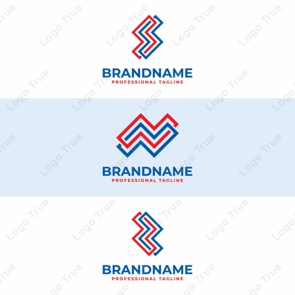 Letters NN SS ZZ Monogram Logo Set, suitable for any business with NN SS or ZZ initials Prayoga Cahya