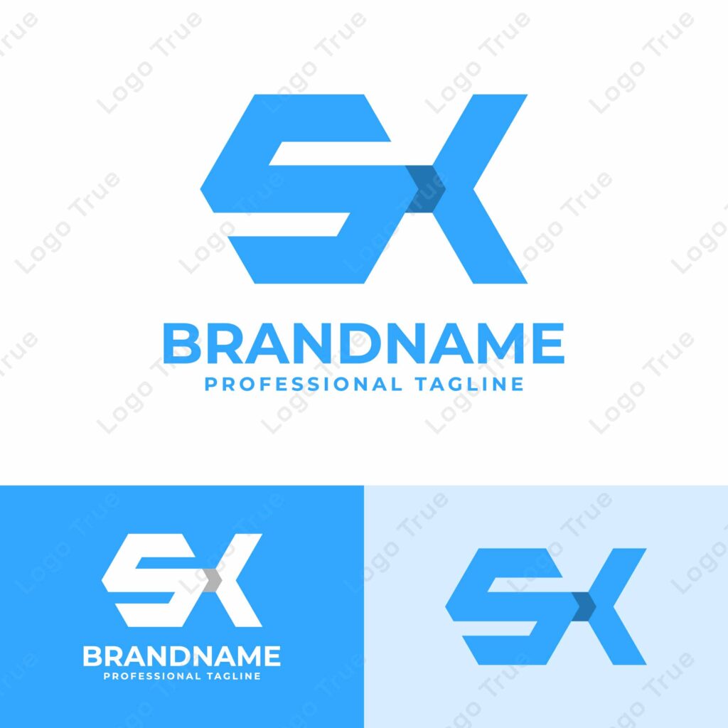 Letters SK Hexagon Logo, suitable for any business with KS or SK initials Prayoga Cahya