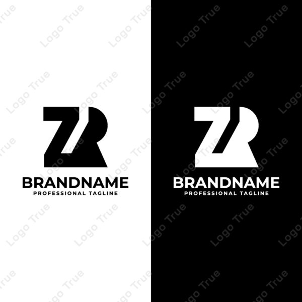 Letters ZR Monogram Logo, suitable for any business with ZR or RZ initials Prayoga Cahya