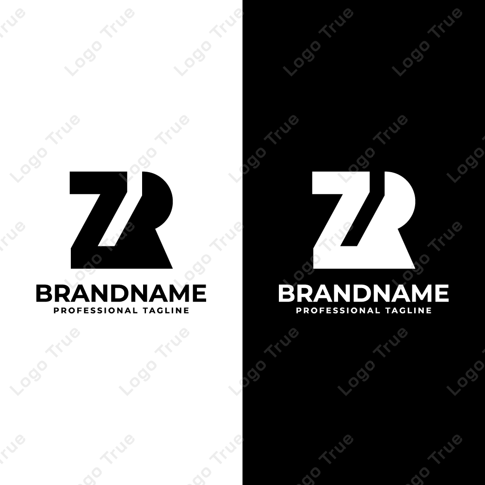 Letters ZR Monogram Logo, suitable for any business with ZR or RZ initials Prayoga Cahya