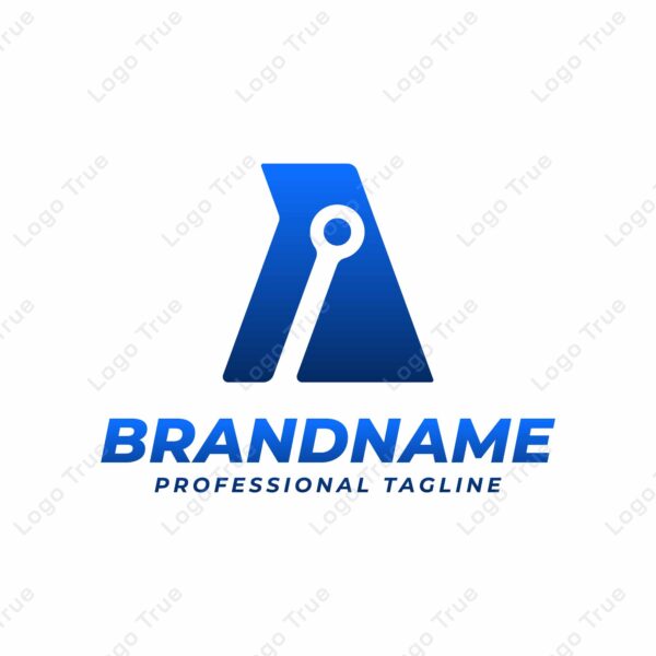 Letter A Technology Logo, suitable for any business with A initials Prayoga Cahya