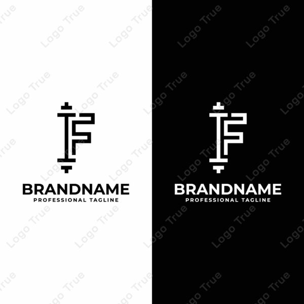 Letter F Barbell Logo, Perfect for Fitness and Gym Brands Prayoga Cahya