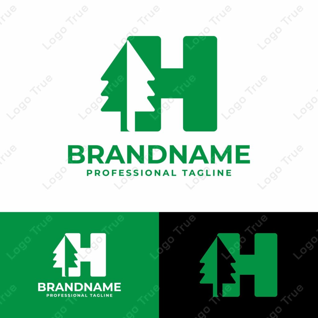 Letter H Tree Logo, for any Environmental Brands with H initial Prayoga Cahya