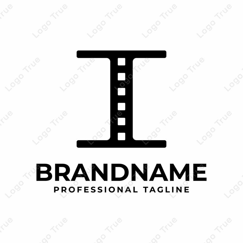 Letter I Film Logo, Perfect for Movie or Cinema Production Studios Prayoga Cahya