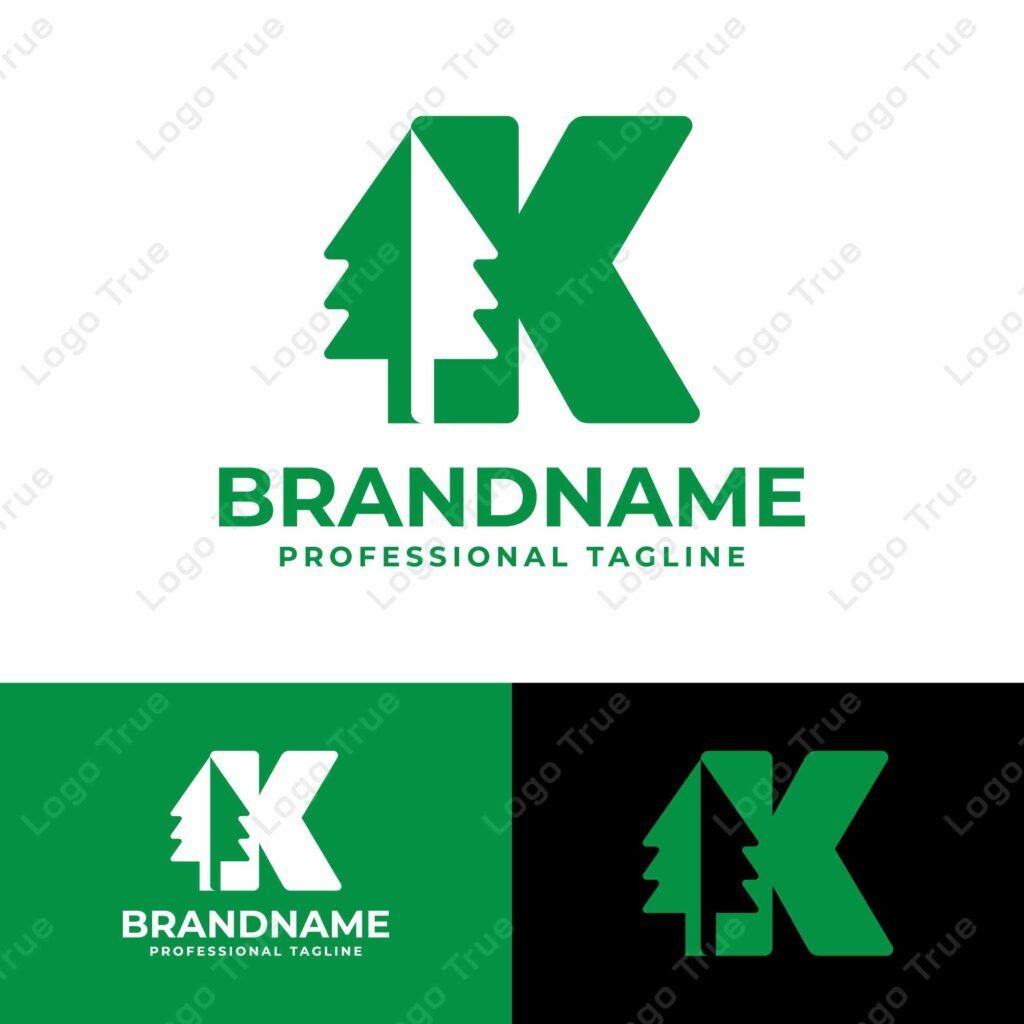 Letter K Tree Logo, for any Environmental Brands with K initial Prayoga Cahya