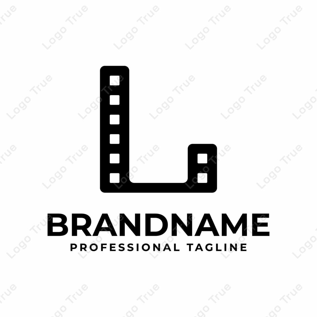 Letter L Film Logo, Perfect for Movie or Cinema Production Studios Prayoga Cahya