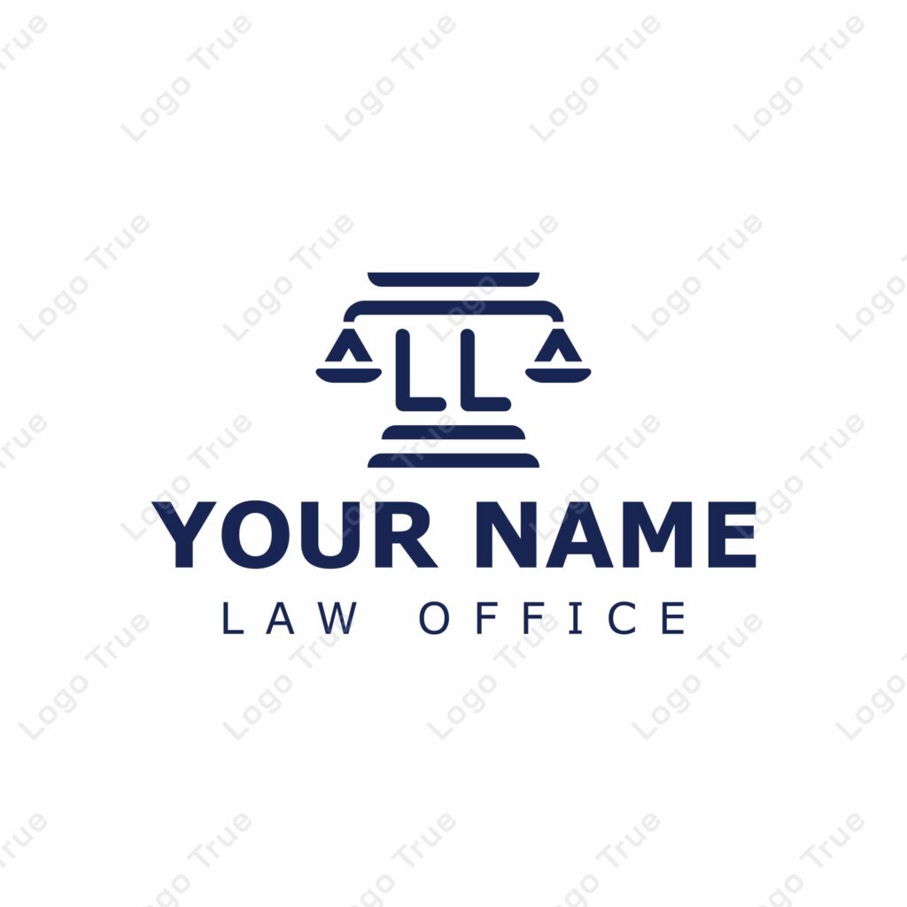 Letters LL Legal Logo, for lawyer, legal, or justice with LL initials Prayoga Cahya