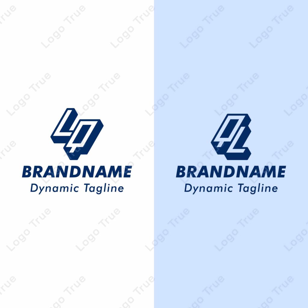 Letter LQ and QL 3D Monogram Logo, Suitable for business with QL or LQ initials Prayoga Cahya