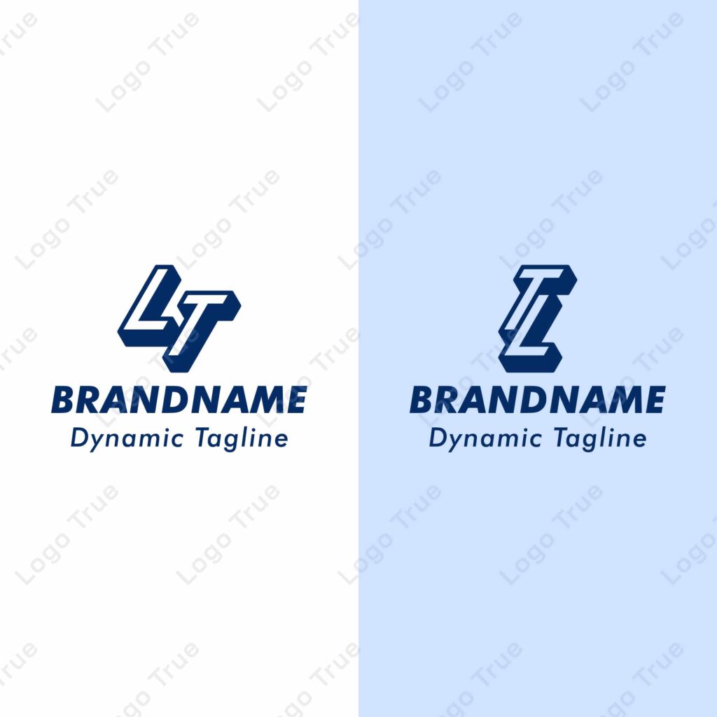 Letter LT and TL 3D Monogram Logo, Suitable for business with TL or LT initials Prayoga Cahya