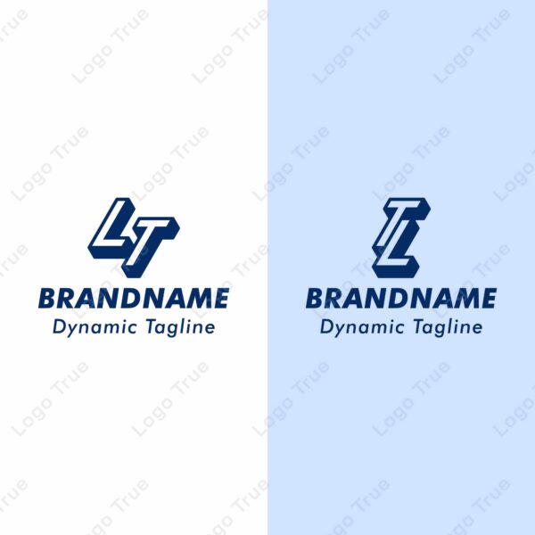 Letter LT and TL 3D Monogram Logo, Suitable for business with TL or LT initials Prayoga Cahya