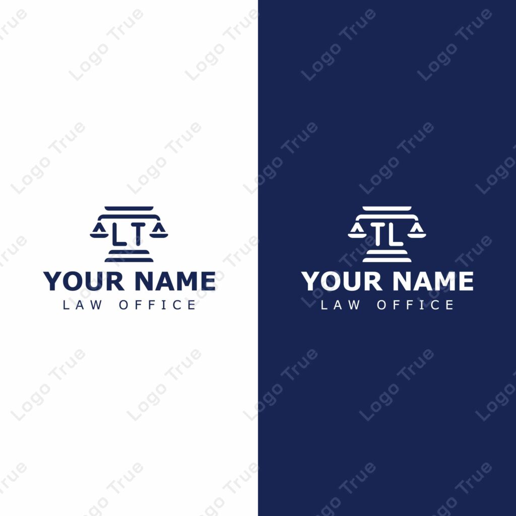 Letters LT and TL Legal Logo, for lawyer, legal, or justice with LT or TL initials Prayoga Cahya