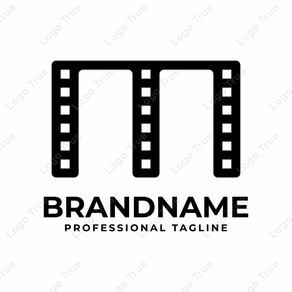 Letter M Film Logo, Perfect for Movie or Cinema Production Studios Prayoga Cahya