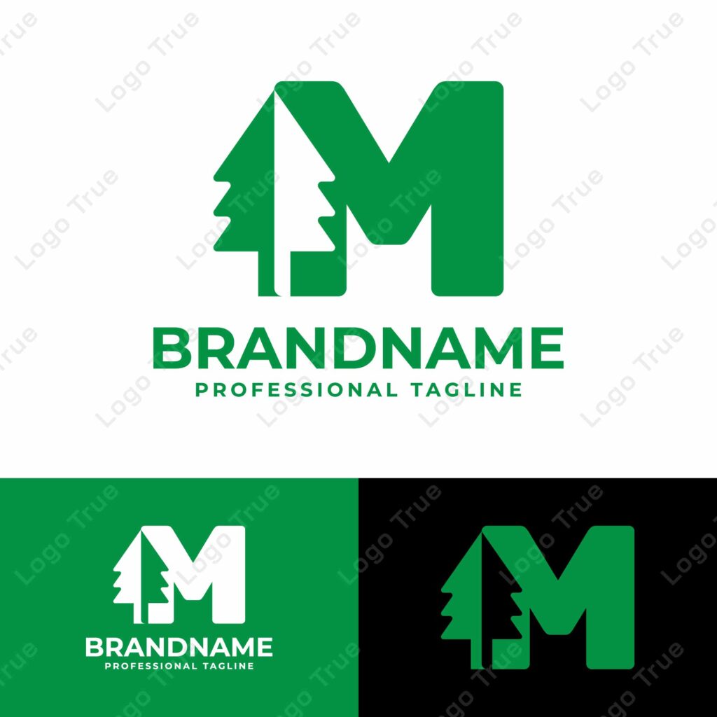 Letter M Tree Logo, for any Environmental Brands with M initial Prayoga Cahya
