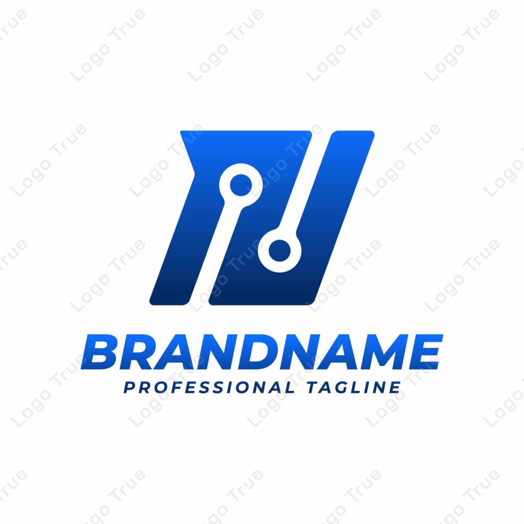 Letter N Technology Logo, suitable for any business with N initials Prayoga Cahya