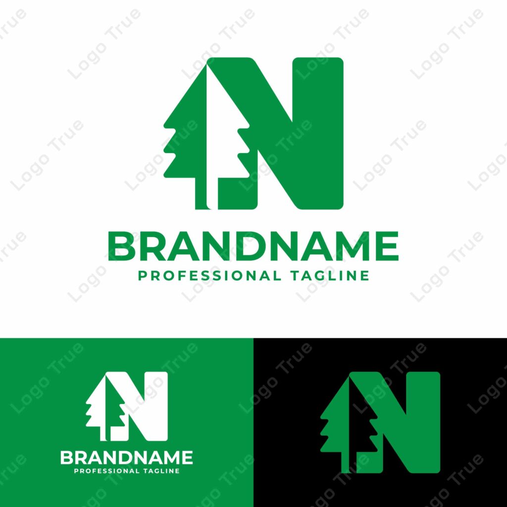 Letter N Tree Logo, for any Environmental Brands with N initial Prayoga Cahya