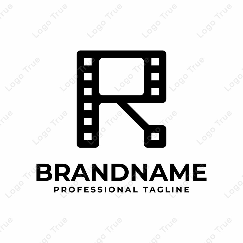 Letter R Film Logo, Perfect for Movie or Cinema Production Studios Prayoga Cahya