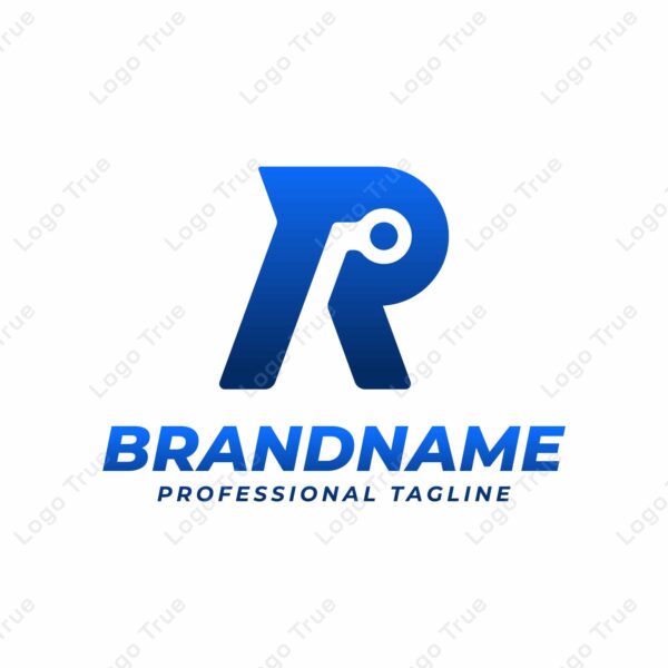 Letter R Technology Logo, suitable for any business with R initials Prayoga Cahya