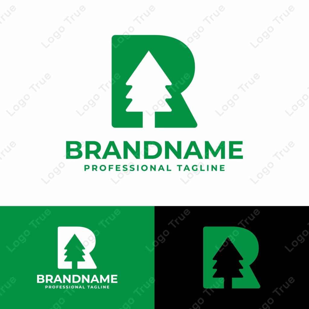 Letter R Tree Logo, for any Environmental Brands with R initial Prayoga Cahya
