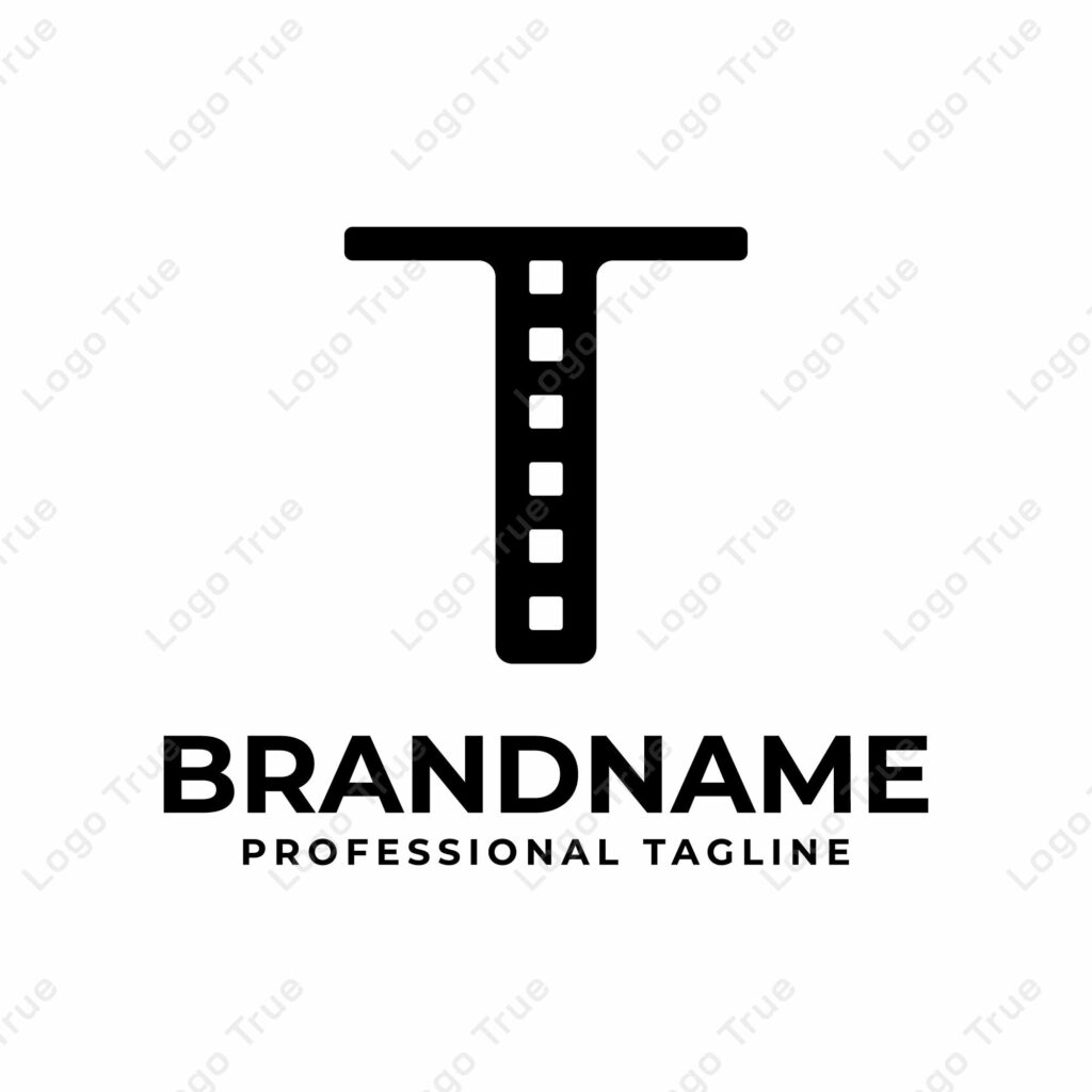 Letter T Film Logo, Perfect for Movie or Cinema Production Studios Prayoga Cahya