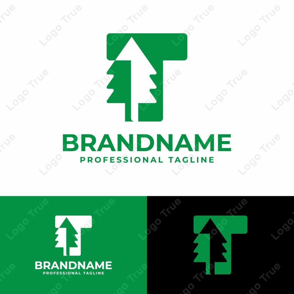 Letter T Tree Logo, for any Environmental Brands with T initial Prayoga Cahya