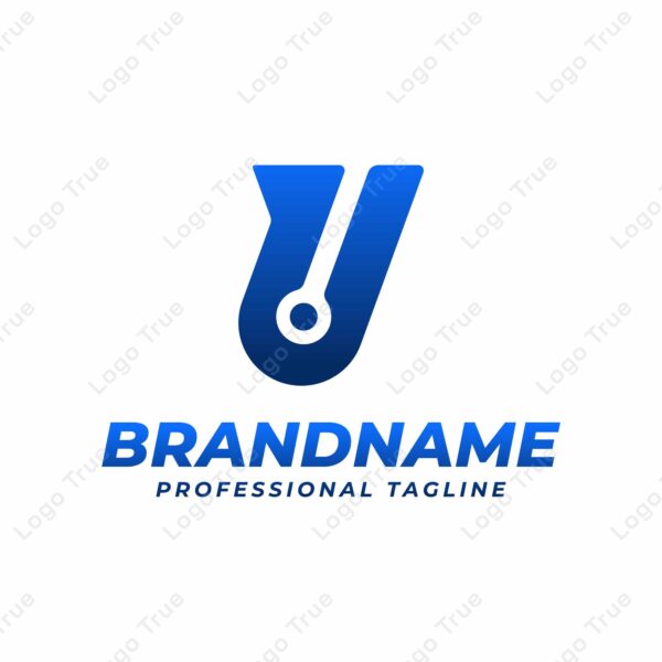 Letter U Technology Logo, suitable for any business with U initials Prayoga Cahya